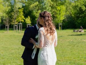 Maquillage et coiffure de mariage à Lyon pour Mathilde