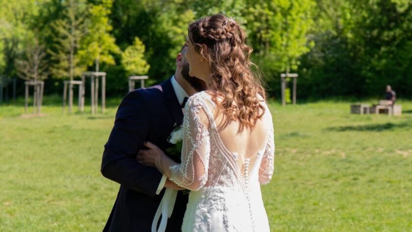 Maquillage et coiffure de mariage à Lyon pour Mathilde