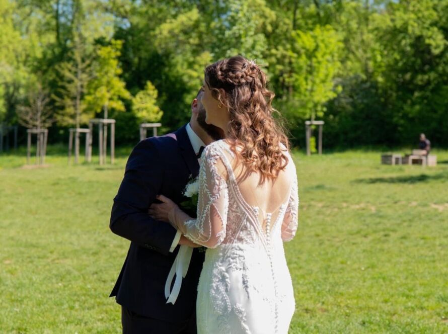 Maquillage et coiffure de mariage à Lyon pour Mathilde